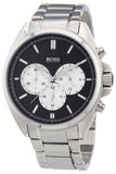 Hugo Boss Driver Black Dial Silver Steel Strap Watch for Men - 1512883 Authentic Buy Shop Now