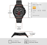 Michael Kors Pilot Chronograph Black Dial Black Steel Strap Watch For Men - MK9127 Authentic Buy Shop Now