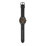 Fossil Machine Chronograph Black Dial Black Leather Strap Watch for Men - FS5586 Authentic Buy Shop Now
