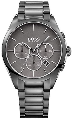 Hugo Boss Classic Grey Dial Grey Steel Strap Watch for Men - 1513364 Authentic Buy Shop Now
