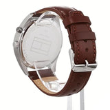 Tommy Hilfiger Deacon White Dial Brown Leather Strap Watch for Men - 1791550 Authentic Buy Shop Now