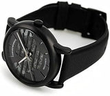 Emporio Armani Meccanico Quartz Black Dial Black Leather Strap Watch For Men - AR60032 Authentic Buy Shop Now