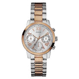 Guess Mini Sunrise Analog Silver Dial Two Tone Steel Strap Watch For Women - W0448L4 Authentic Buy Shop Now