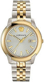 Versace Audrey Quartz White Dial Two Tone Steel Strap Watch for Women - VELR00519 Authentic Buy Shop Now