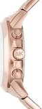 Michael Kors Runway Chronograph Rose Gold Dial Rose Gold Steel Strap Watch For Women - MK5778 Authentic Buy Shop Now