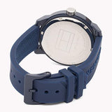 Tommy Hilfiger Denim Quartz Blue Dial Blue Rubber Strap Watch for Men - 1791482 Authentic Buy Shop Now