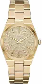 Michael Kors Channing Quartz Gold Dial Gold Steel Strap Watch For Women - MK6623 Authentic Buy Shop Now