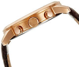 Guess Horizon Quartz Champagne Dial Brown Leather Strap Watch For Women - W0380G4 Authentic Buy Shop Now