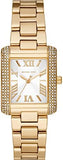 Michael Kors Emery Three-Hand Crystals Silver Dial Gold Steel Strap Watch for Women - MK4640 Authentic Buy Shop Now