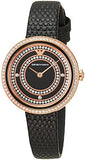 Emporio Armani Rosa Two Hand Black Dial Black Leather Strap Watch For Women - AR11493 Authentic Buy Shop Now
