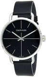 Calvin Klein Evan Black Dial Black Leather Strap Watch for Men - K7B211CZ Authentic Buy Shop Now