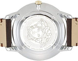 Versace V-Urban Quartz Grey Dial Brown Leather Strap Watch for Men - VELQ00219 Authentic Buy Shop Now