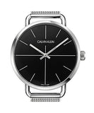 Calvin Klein Even Black Dial Silver Mesh Bracelet Watch for Women - K7B21121 Authentic Buy Shop Now