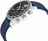Guess Fleet Chronograph Black Dial Blue Rubber Strap Watch for Men - W0971G2 Authentic Buy Shop Now