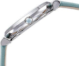 Emporio Armani Gianni T Bar Mother Of Pearl Blue Dial Blue Leather Strap Watch For Women - AR1959 Authentic Buy Shop Now