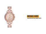 Michael Kors Sofie Chronograph Rose Gold Dial Rose Gold Steel Strap Watch For Women - MK6560 Authentic Buy Shop Now