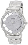 Guess Ethereal Diamonds Silver Dial Silver Steel Strap Watch for Women - W1013L1 Authentic Buy Shop Now