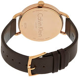Calvin Klein Even Silver Dial Brown Leather Strap Watch for Men - K7B216G6 Authentic Buy Shop Now