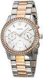 Guess Mini Spectrum Quartz Silver Dial Two Tone Steel Strap Watch For Women - W0122L1 Authentic Buy Shop Now