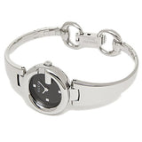 Gucci Guccisima Quartz Black Dial Silver Steel Strap Watch For Women - YA134501 Authentic Buy Shop Now