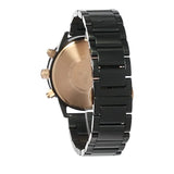 Emporio Armani Mario Ceramic Chronograph Black Dial Black Steel Strap Watch For Men - AR70002 Authentic Buy Shop Now