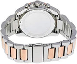 Michael Kors Brecken Chronograph White Dial Two Tone Steel Strap Watch For Women - MK6368 Authentic Buy Shop Now