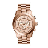 Michael Kors Runway Chronograph Rose Gold Dial Rose Gold Steel Strap Watch for Men - MK8096 Authentic Buy Shop Now
