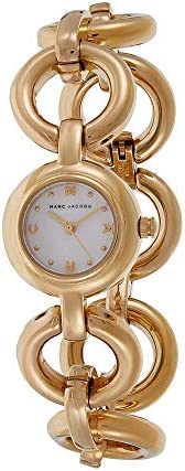 Marc Jacobs Rock White Dial Gold Steel Strap Watch for Women - MBM3005 Authentic Buy Shop Now