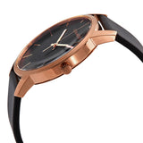 Calvin Klein City Quartz Black Dial Black Leather Strap Watch for Men - K2G2G6CZ Authentic Buy Shop Now