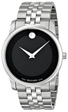Movado Museum Classic Black Dial Silver Steel Strap Watch For Men - 606504 Authentic Buy Shop Now