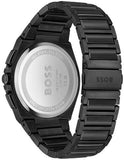 Hugo Boss Steer Analog Black Dial Black Steel Strap Watch For Men - 1514068 Authentic Buy Shop Now