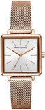 Armani Exchange Lola Quartz Silver Dial Rose Gold Mesh Strap Watch For Women - AX5802 Authentic Buy Shop Now