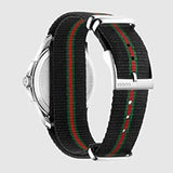 Gucci G Timeless Analog Quartz Black Dial Black NATO Strap Watch For Men - YA126321 Authentic Buy Shop Now