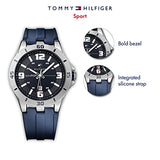 Tommy Hilfiger Drew Black Dial Black Rubber Strap Watch for Men - 1791062 Authentic Buy Shop Now