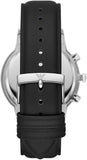Emporio Armani Giovanni Analog Black Dial Black Leather Strap Watch For Men - AR11431 Authentic Buy Shop Now