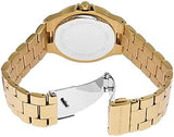 Michael Kors Lenox Three Hand Silver Dial Gold Steel Strap Watch For Women - MK7361 Authentic Buy Shop Now