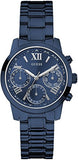 Guess F14 Chronograph Analog Blue Dial Blue Steel Strap Watch For Women - W0448L5 Authentic Buy Shop Now