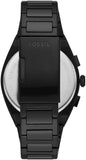 Fossil Everett Chronograph Black Dial Black Steel Strap Watch for Men - FS5797 Authentic Buy Shop Now