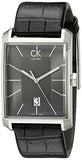 Calvin Klein Window Black Dial Black Leather Strap Watch for Men - K2M21107 Authentic Buy Shop Now