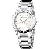 Calvin Klein Steady Silver Dial Silver Steel Strap Watch for Women - K7Q21146 Authentic Buy Shop Now