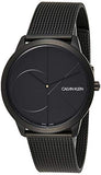 Calvin Klein Minimal Black Dial Black Mesh Bracelet Watch for Men - K3M514B1 Authentic Buy Shop Now