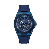 Guess Legacy Blue Dial Blue Rubber Strap Watch for Men - W1049G7 Authentic Buy Shop Now