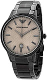 Emporio Armani Renato Quartz Beige Dial Grey Steel Strap Watch For Men - AR11183 Authentic Buy Shop Now