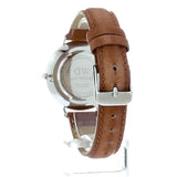 Daniel Wellington Petite Sterling Black Dial Brown Leather Strap Watch For Women - DW00100178 Authentic Buy Shop Now