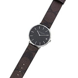 Coach Charles Black Dial Brown Leather Strap Watch for Women - 14602156 Authentic Buy Shop Now