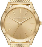 Michael Kors Slim Runway Quartz Gold Dial Gold Mesh Bracelet Watch For Women - MK8625 Authentic Buy Shop Now