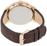 Tommy Hilfiger Multi Function Chronograph Black Dial Brown Leather Strap Watch for Men - 1791631 Authentic Buy Shop Now