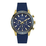 Guess Fuel Chronograph Blue Dial Blue Rubber Strap Watch for Men - W0802G2 Authentic Buy Shop Now