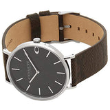 Coach Charles Black Dial Brown Leather Strap Watch for Women - 14602156 Authentic Buy Shop Now