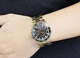 Guess BFF Multifunction Black Dial Gold Steel Strap Watch for Women - W0231L3 Authentic Buy Shop Now